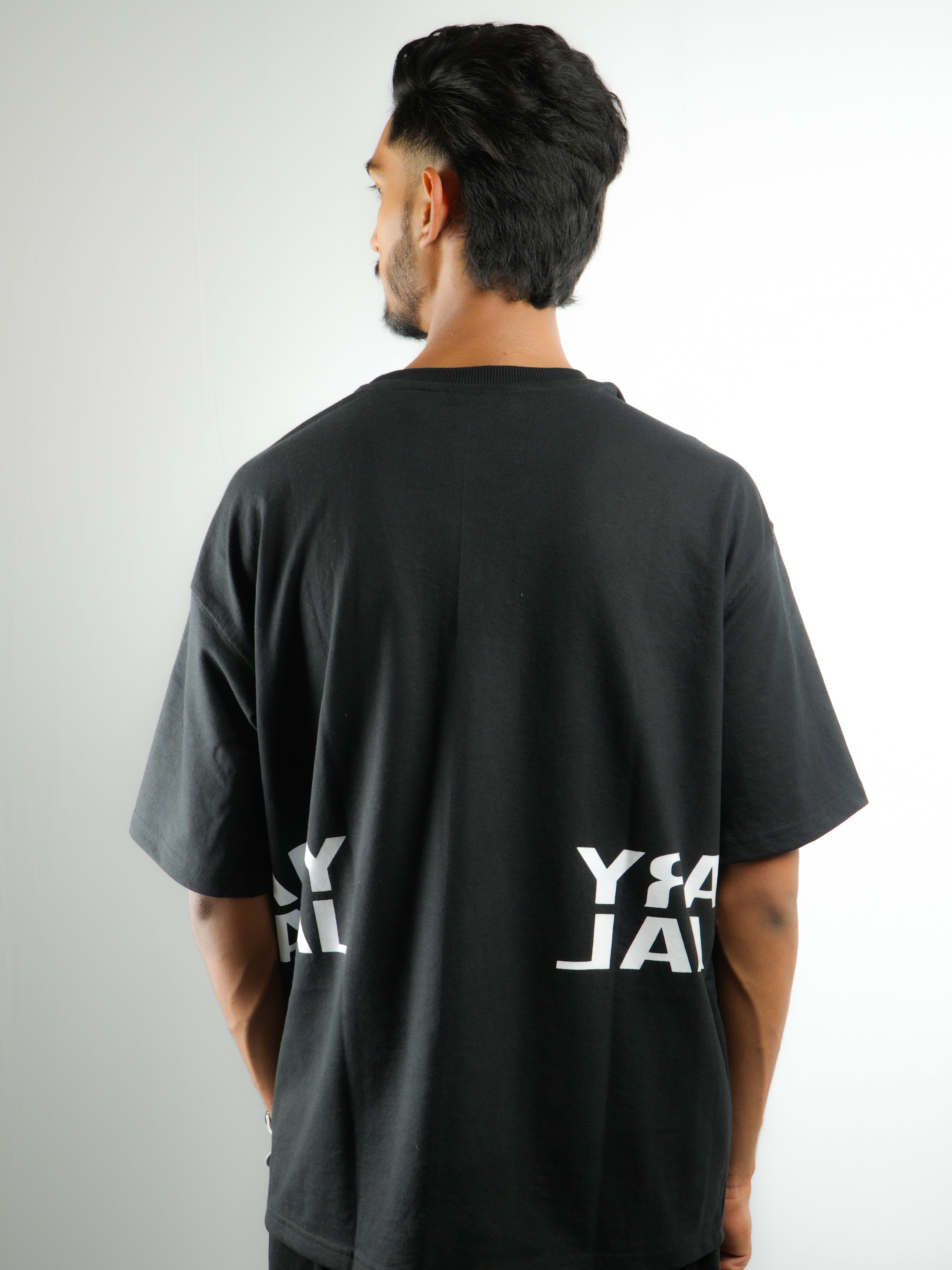 Oversized T-Shirt for Men & Women | Relaxed Fit Casual Wear (Black)