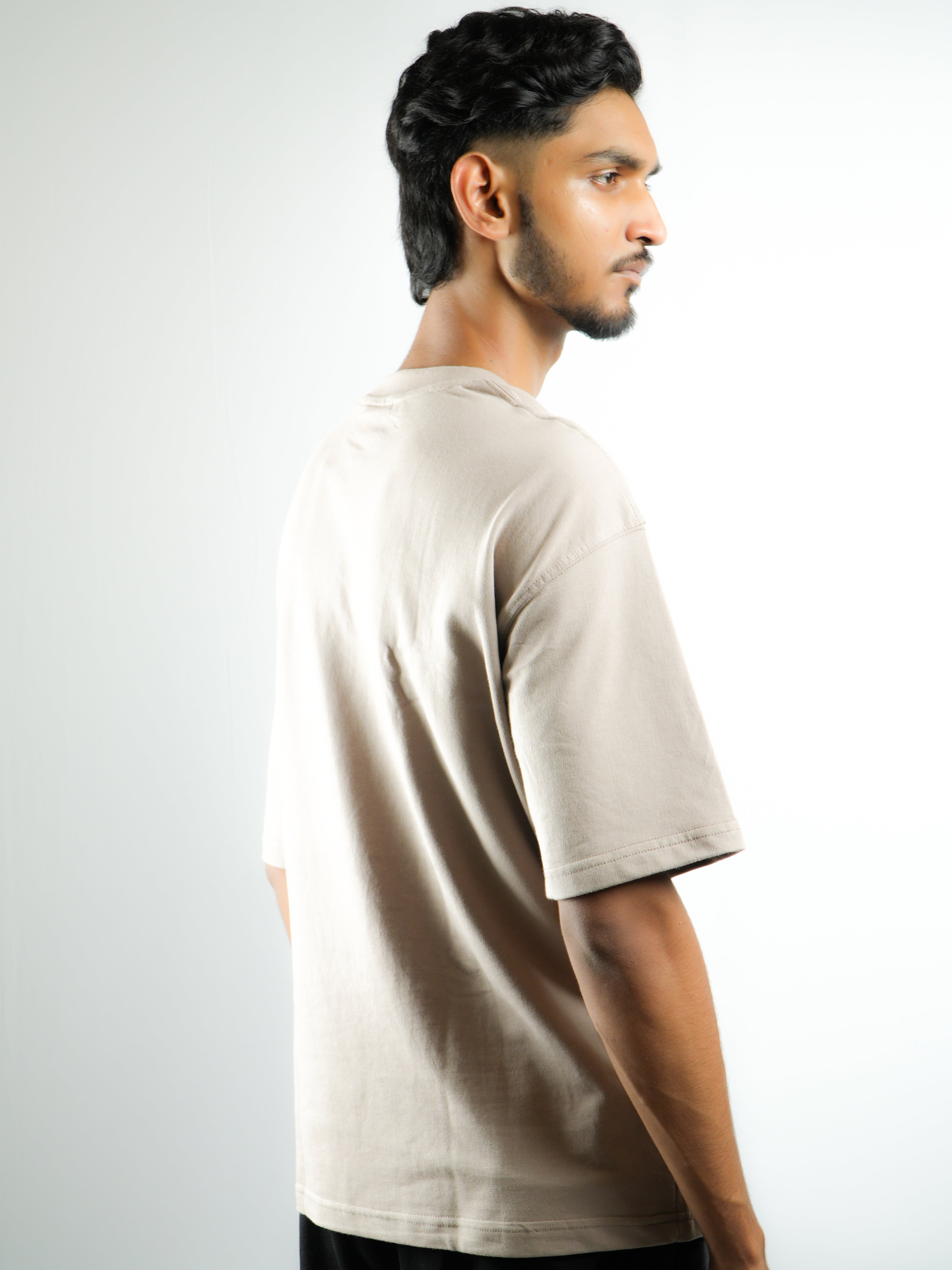 Premium Cotton T-Shirt for Men & Women – Soft & Stylish Everyday Wear (Beige)
